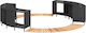 Jacuzzi Frame Black Synthetic Rattan + Solid Acacia Wood Black 3270640