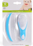 Cangaroo Baby Brush & Comb Light Blue 2pcs