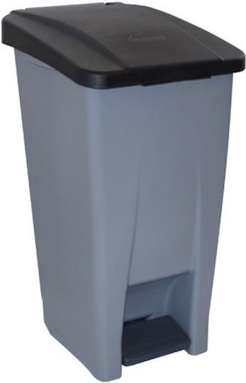 Denox Πλαστικός Κάδος Απορριμμάτων με Πεντάλ 60lt Μαύρος