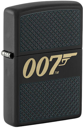 Zippo James Bond 007 Αναπτήρας Φλόγας σε Μαύρο χρώμα