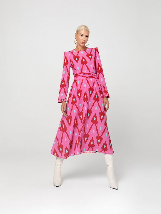 Mamoush Midi Kleid Rosa