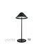 Lightex Tischlampe LED mit Schwarz Schirm und Basis
