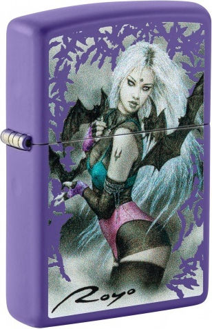 Zippo Luis Royo Αντιανεμικός Αναπτήρας Φλόγας σε Μωβ χρώμα