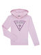 Guess Kids Sweatshirt with Hood Pink