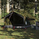 vidaXL Σκηνή Camping Πράσινη για 2 Άτομα 200x12...
