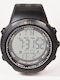 Beltipo Digital Men's Watch Battery with Black Rubber Strap