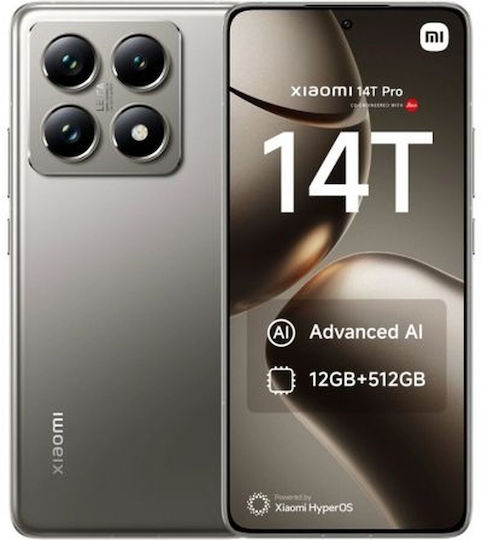 Xiaomi 14T Pro 5G Dual SIM (12/512GB) Titan Grey
