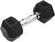 Pegasus Dumbbell Hexagonal Rubber 1 x 1kg