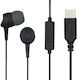 Căști In-ear Usb C Negre