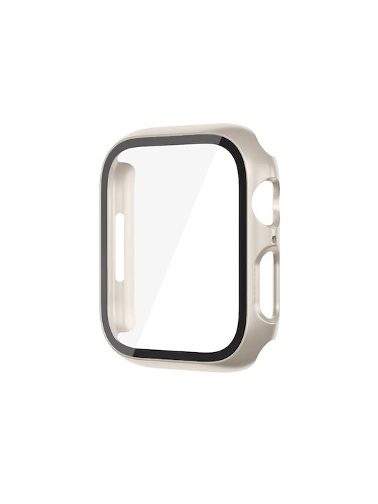 Προστατευτική Θήκη Τζαμάκι Apple Watch 41mm Starlight Προστατευτική Θήκη Τζαμάκι Apple Watch 41mm Starlight