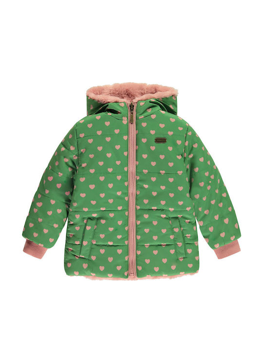 Stains & Stories Kids Casual Double Sided Green Jacket