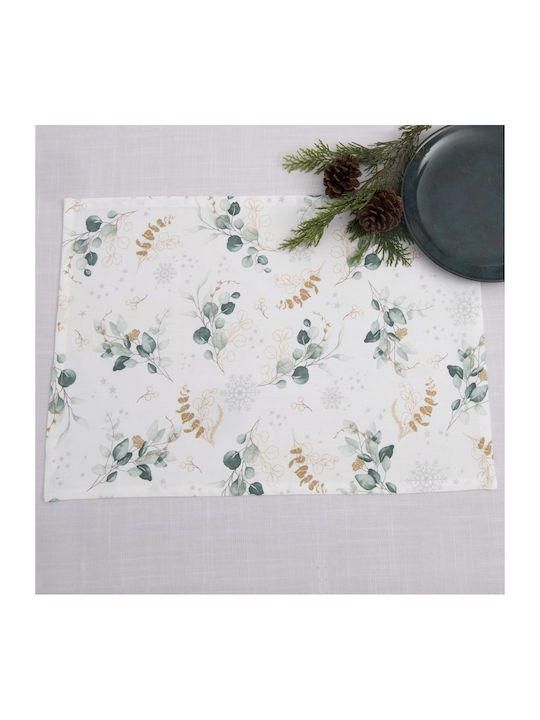 Dimeco Christmas Placemats White L35xW50cm.