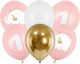 Set 6 Luftballons Latex Gray Baby 30cm