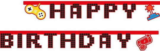 Happy Birthday Gaming Girlande für Party Buchstaben
