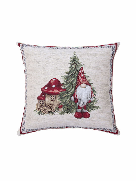 Dimeco Christmas Decorative Square Pillowcase B...