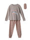 Evita Kids Pyjamas Winter Cotton Beige