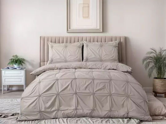 Sleeptime Doppelbett 200x200 Taupe
