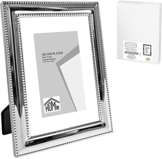 Silver Plated Frame Double Embroidery 10x15cm Homie 322076