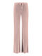 Women's Fabric Flared Pants Pink