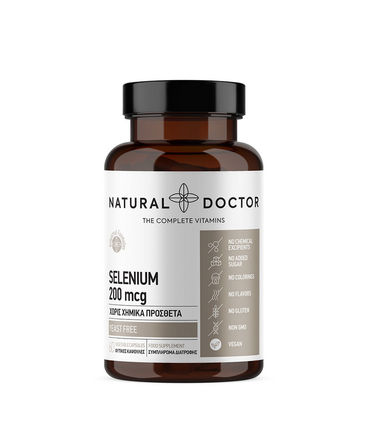 Natural Doctor Selenium 200mg 60 κάψουλες | Skroutz.gr