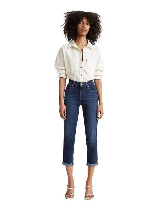 Women's Jean Trousers Mid Rise in Boyfriend Fit