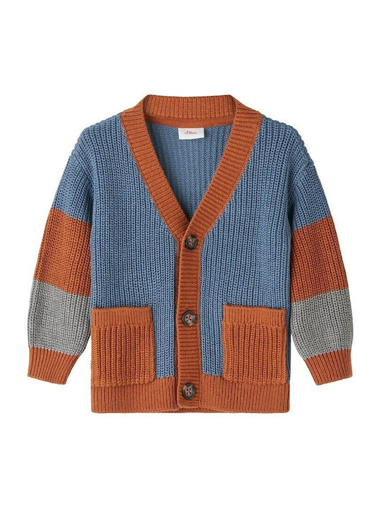 Kids Cardigan Knitted Blue