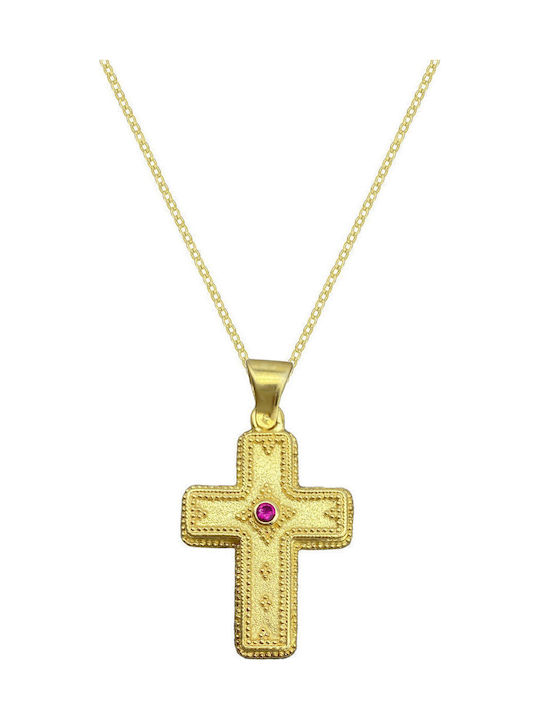 Byzantinisch Kreuz aus Vergoldetem Silber