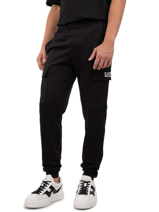 Emporio Armani Карго с Ластик Черен