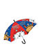 E PLUS M Kinder Regenschirm Gebogener Handgriff Blau mit Durchmesser 42cm.