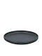 Atmosphera Plate Desert Ceramic Black with Diameter 20cm