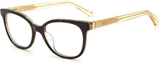 Kate Spade Women's Acetate Butterfly Brown Prescription Eyeglass Frames
