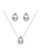 Set with Necklace & Earrings from Silver