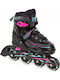 Patine cu rotile ajustabile Croxer Optima Turcoaz Roz S 31-34