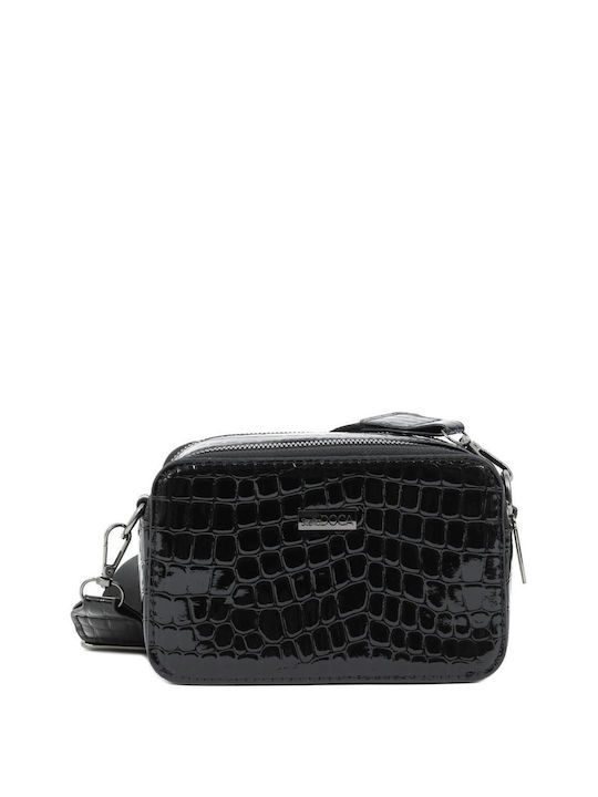 Doca Damen Tasche Crossbody Schwarz