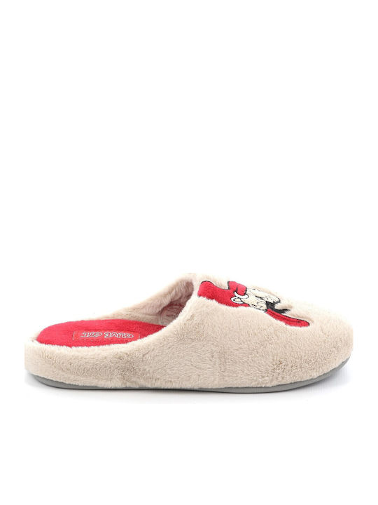 Parex Popeye Winter Women's Slippers Beige