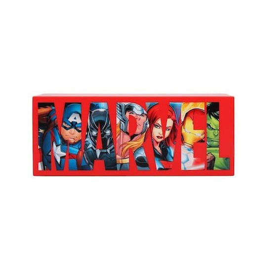 Paladone Kinder Dekorative Lampe Avengers Logo Light Schwarz 30x6.5cm