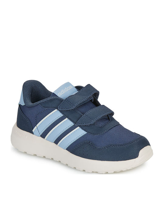 Run 60s Kinder Sneakers mit Klettverschluss Blau