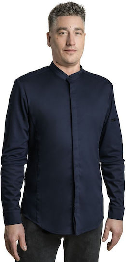 Clement Design Coat Chef Blue with Long Sleeve Zadar