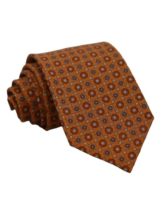 Wool Tie Terracotta Design 8cm