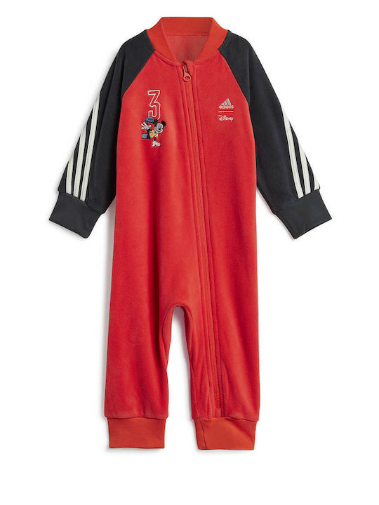 adidas Παιδική Ολόσωμη Φόρμα Υφασμάτινη Red