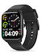 Nedis BTSW30BK Smartwatch με Παλμογράφο (Μαύρο)