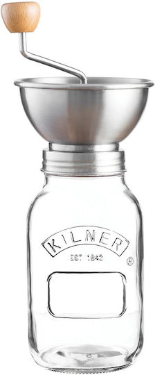 KIlner Комплект 4 Броя Вази За Обща Употреба с Капак Стъклен Прозрачен 1000мл 4 Броя