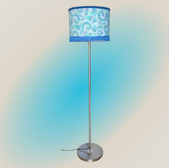 Oxygen Blue Nautilus Φωτιστικό Δαπέδου Υ165xΜ1.65εκ. με Ντουί για Λαμπτήρα E27 Μπλε