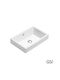 GSI Kube Επικαθήμενος Νιπτήρας Πορσελάνης 57x37cm White