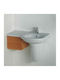 GSI Aufgesetztes Waschbecken Porzellan 88x55cm White