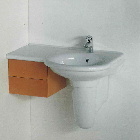 GSI Aufgesetztes Waschbecken Porzellan 88x55cm White