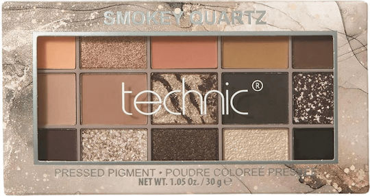 Technic Eyeshadow Pressed Pigment Paletă cu Farduri de Pleoape Matifiant Formă Solidă Smoket Quartz