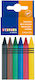 Set 6 Wax Colored Pencils A Diameter 8 Mm