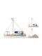 JK Home Decoration Decorative Space made of Wooden 23x18cm 1pcs (Various Designs)