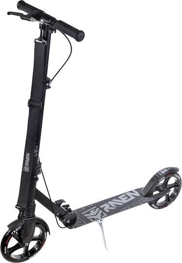 Raven Patinat Infantil Pliabil Straight 2 Roti Negru